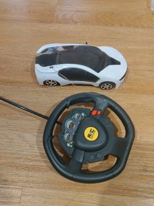 Moving Car With Steering Wheel