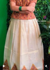 Never Used Ajrakh Print  Skirt &amp; Top Size