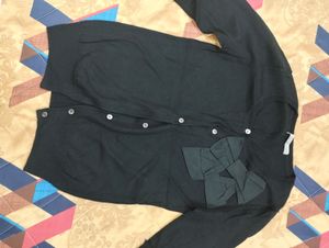 Black Korean Cardigan For Women