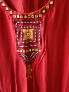 Elegant Red Ethnic Gown
