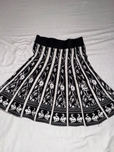 Patterned Mini Skirt