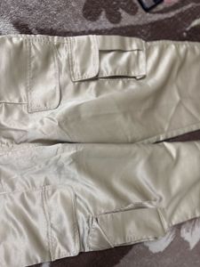Satin Cargo Pants