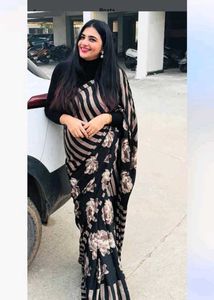 Elegant Floral Saree