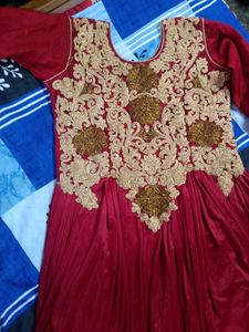 Readymade Mahroon Gown