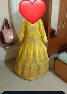 Beautiful Yellow Heavy Gown It Is So Pretty ♥️