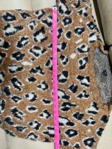 Animal Print Fuzzy Sweater