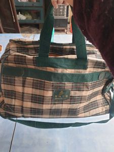 Plaid Travel Duffel Bag