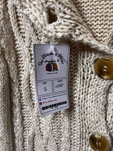 Cream Crochet Knit Dress