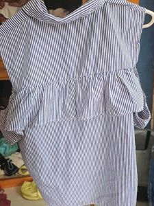 Striped Cold Shoulder Top