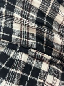 black and white plaid skirt