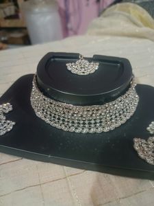 AD Necklace With Earrings New