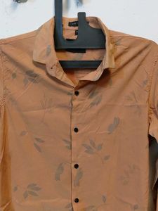 Orange Patterned Shirt