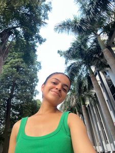 Green Cropped Tank Top