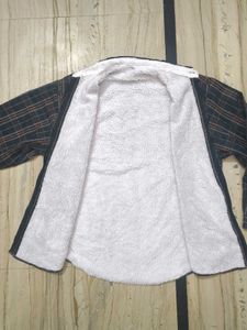 Men&#39;s Sherpa Lined Cotton Flannel Shirt Jacket