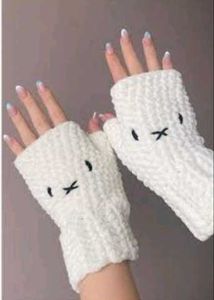 all colour Crochet Fingerless Gloves