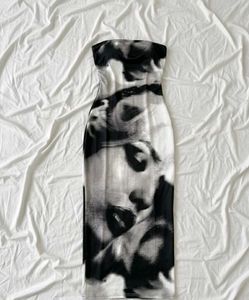 Woman Face Bodycon Dress