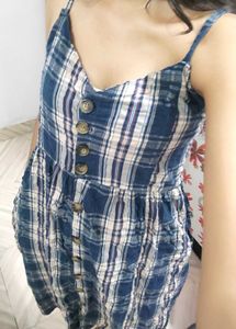 Blue Plaid Sundress ❤️😘