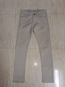 Slim Fit Beige Jeans
