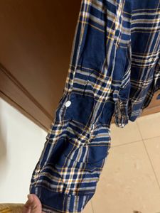 Checked Navy Blue Shirt