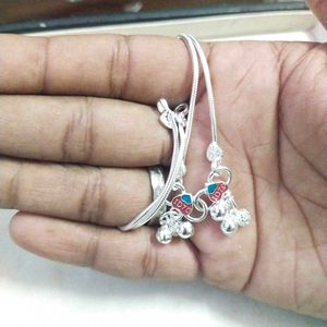 Pure Silver  Chain ⛓️ Anklets पायल 9&#34; Inch.