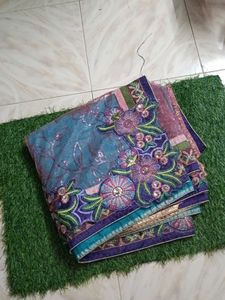 Embroidered Saree