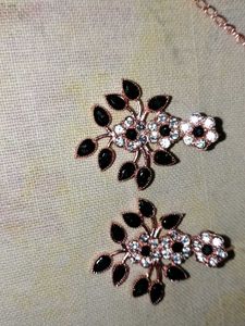 Rose Gold Flower Digine Jewellery Set