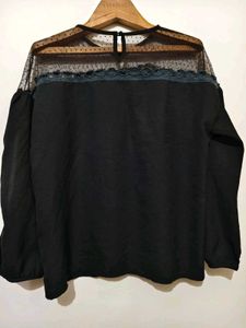 🎁Buy 2, Get 2 Free🎁L/XL Black Sheer Top