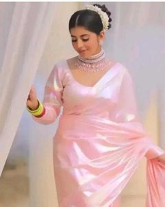 pink latest unicorn saree