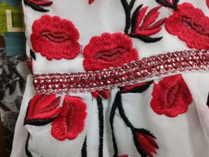 Embroidered Midi Dress