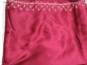 Maroon Saree with Embroidery