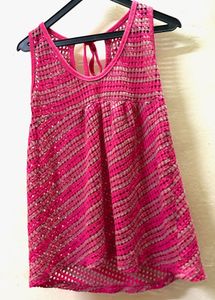 Pink Knit Tank Top