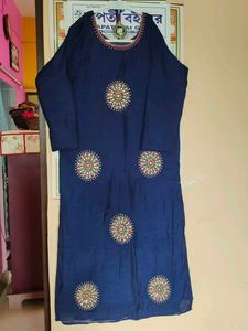 Beautiful 🤩 Navey Blue 💙 colour Kurti 💙💙