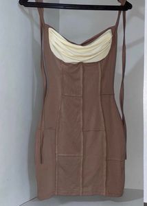 Mesh Halter Bodycon Dress🤎