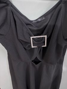 Chic Black Cutout Dress