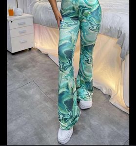 SHEIN Plus Marble Print Pants |SHEIN EUR