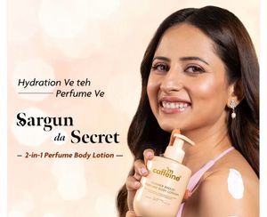 perfume  body lotion and free hyaluronic facial ma