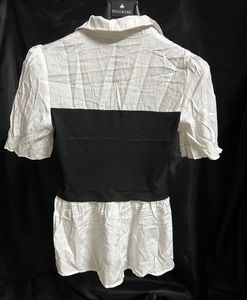 Chic Black &amp; White Corset Top