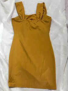 Mustard Mini Dress