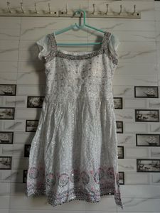 White Embellished Dress