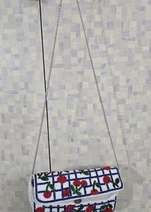 Primark UK Brand  Cute Cherry Beaded Shoulder Bag
