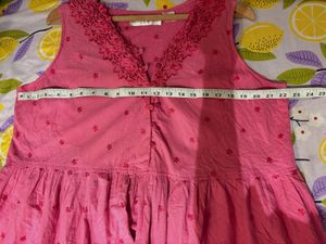 Beautiful Lace Trim Over Size Dress