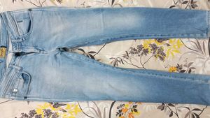 Wrangler Skinny Fit Sky Blue Jeans