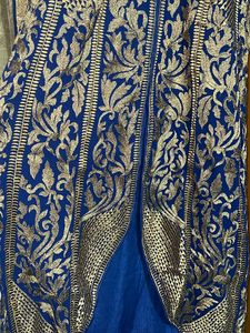Royal Blue Embroidered Kurta Set &amp; Dupatta