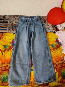 Wide Leg Denim Jeans