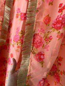 Floral Anarkali Dupatta Set