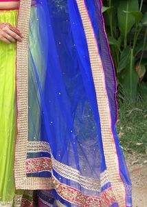 Grand Lehenga With Shawa Blue