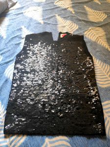 Black Sequin Top