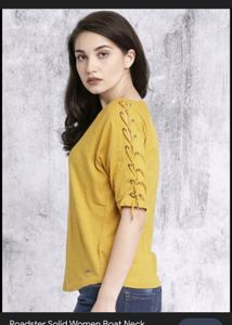 Roadster Mustard Trendy Tops