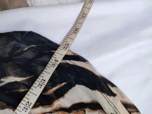 BP Beige Burnout Tiger Stripe Dress