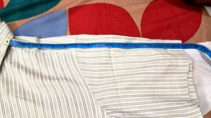 Strip Line Shirt White   Olivia  Green .